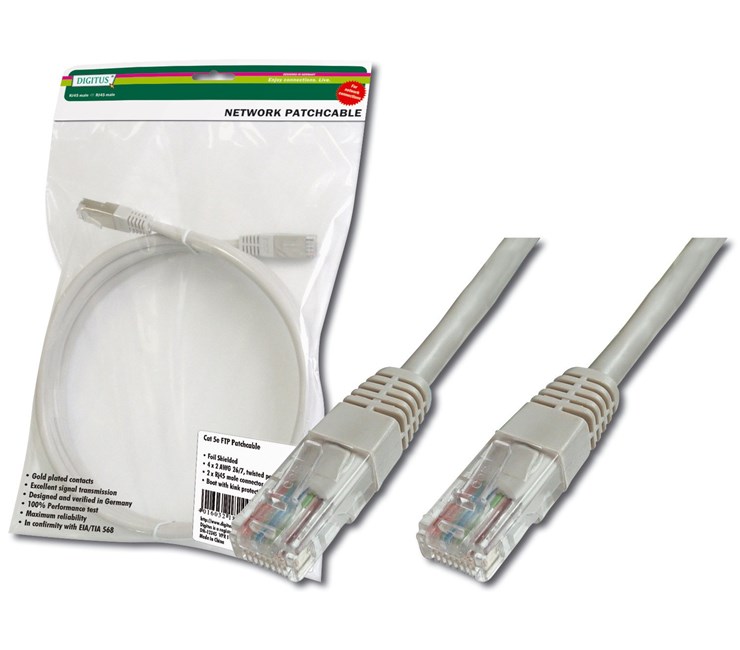 Digitus Patch Kablo Cat5E Gri (2m)