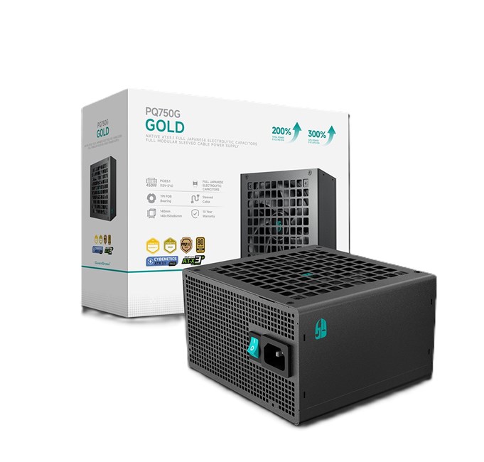DeepCool 750W 80+ Gold Power Supply (PQ750G)