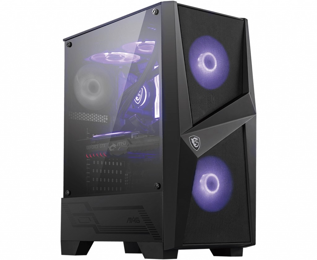 MSI MAG FORGE 100M TEMPERLİ CAM 2 X RGB FAN 1 X 120MM FAN ATX GAMİNG BİLGİSAYAR KASASI