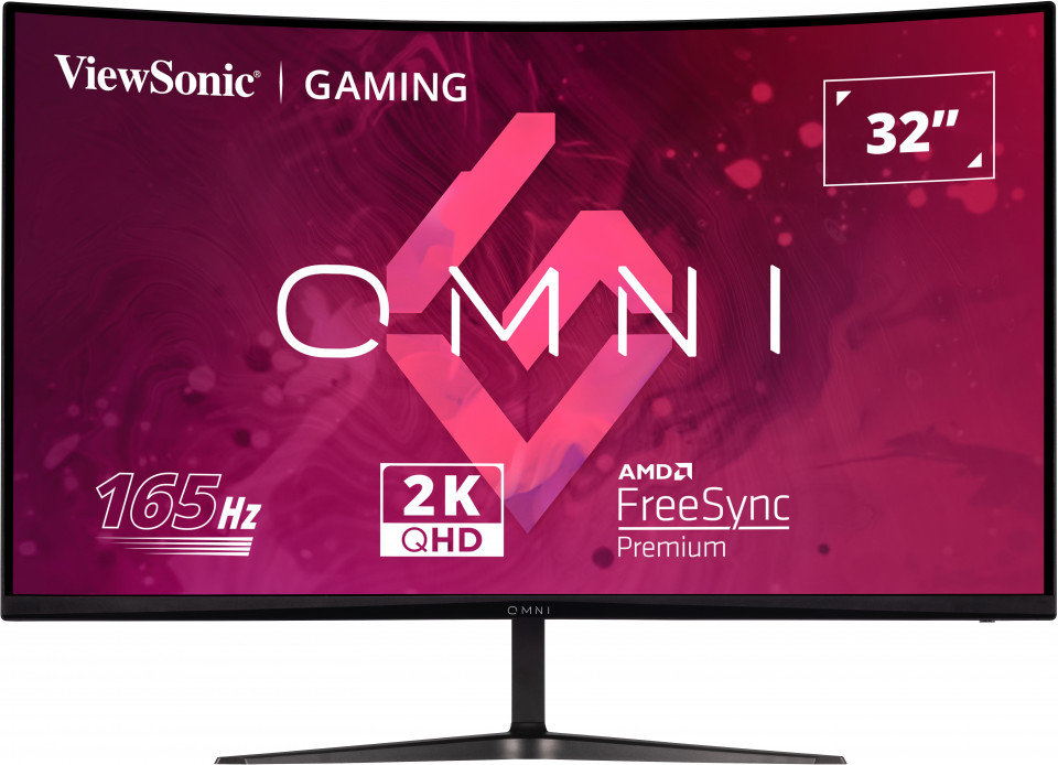 VIEWSONIC VX3218C-2K GAMING MONITOR 31,5 1ms 180Hz VA 2560x1440 2K 250  HDMI DP 16:9 80M:1 16.7M HOPARLOR 3 KENAR CERCEVESIZ 1500R KAVIS  FREESYNC PREMIUM FLICKER FREE MAVI ISIK FILTRESI TILT VESA