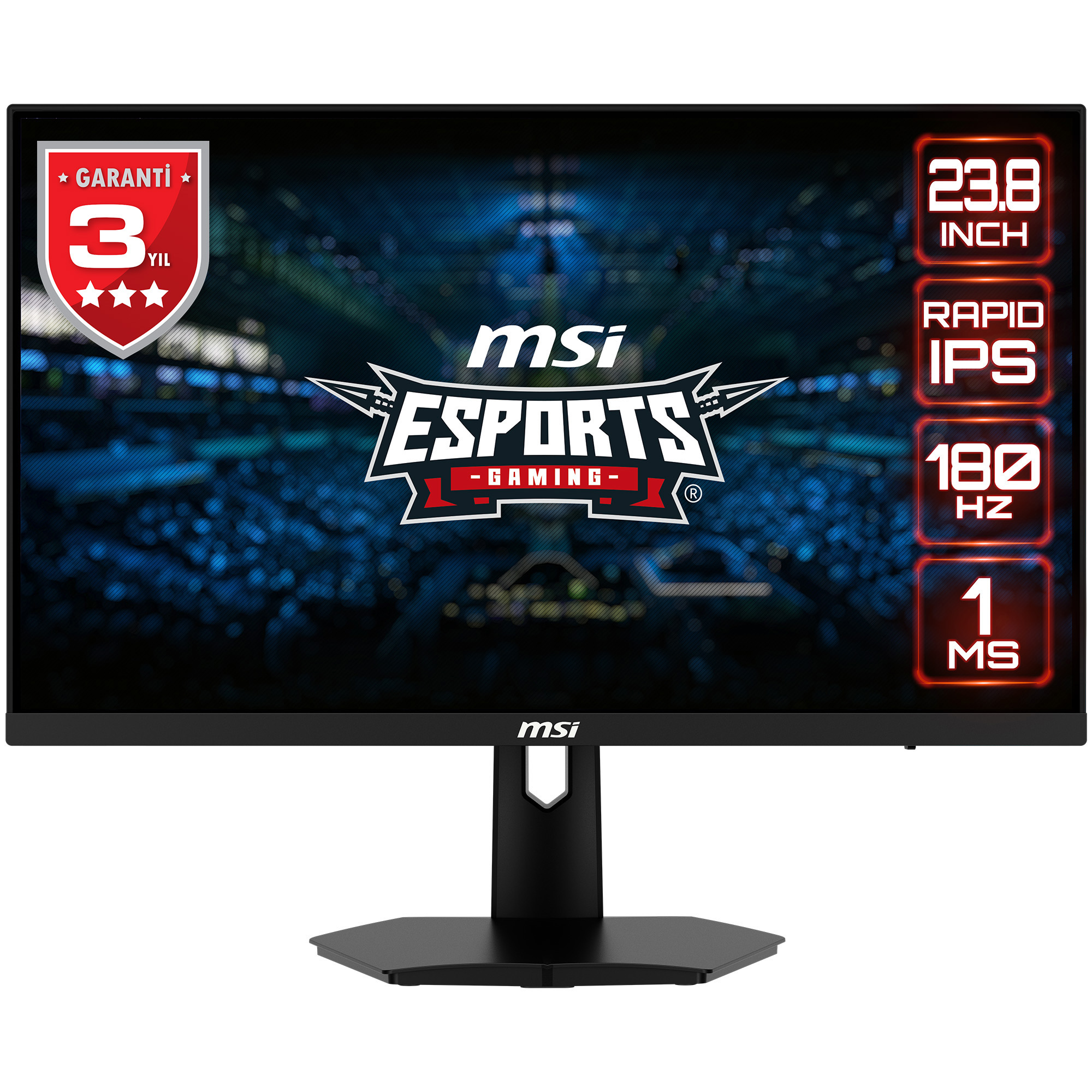 MSI 23.8 G244F E2 1920x1080 (FHD) 16:9 FLAT RAPID IPS 180HZ 1MS ADAPTIVE-SYNC GAMING MONITOR