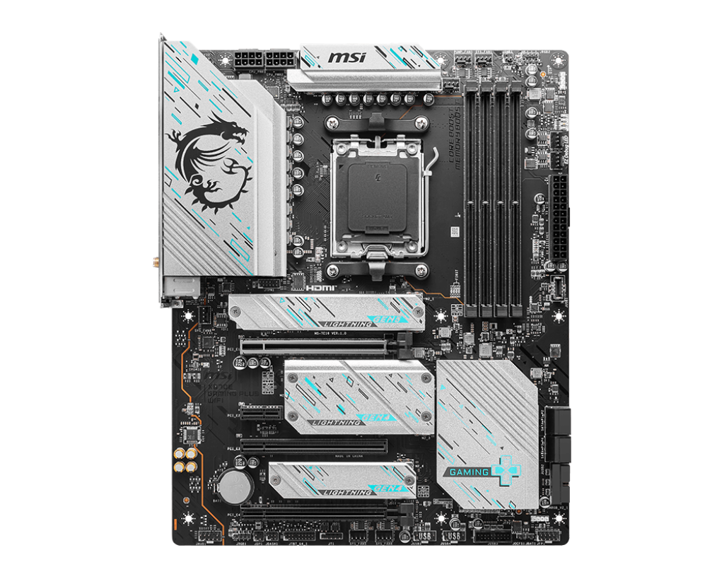 MSI MB X670E GAMING PLUS WIFI AM5 DDR5 7800MHZ(OC) 4X M.2 USB 3.2 HDMI DP 2.5G LAN AMD WIFI 6E ATX