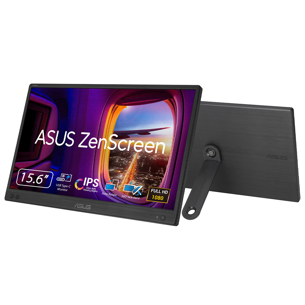 ASUS ZENSCREEN MB166CR 15.6 IPS 1920X1080 5MS 60HZ 250CD USB-C 3YIL MAT EKRAN 360° DAYANAKLI STAND DÜŞÜK MAVI IŞIK TAŞINABILIR USB MONITOR