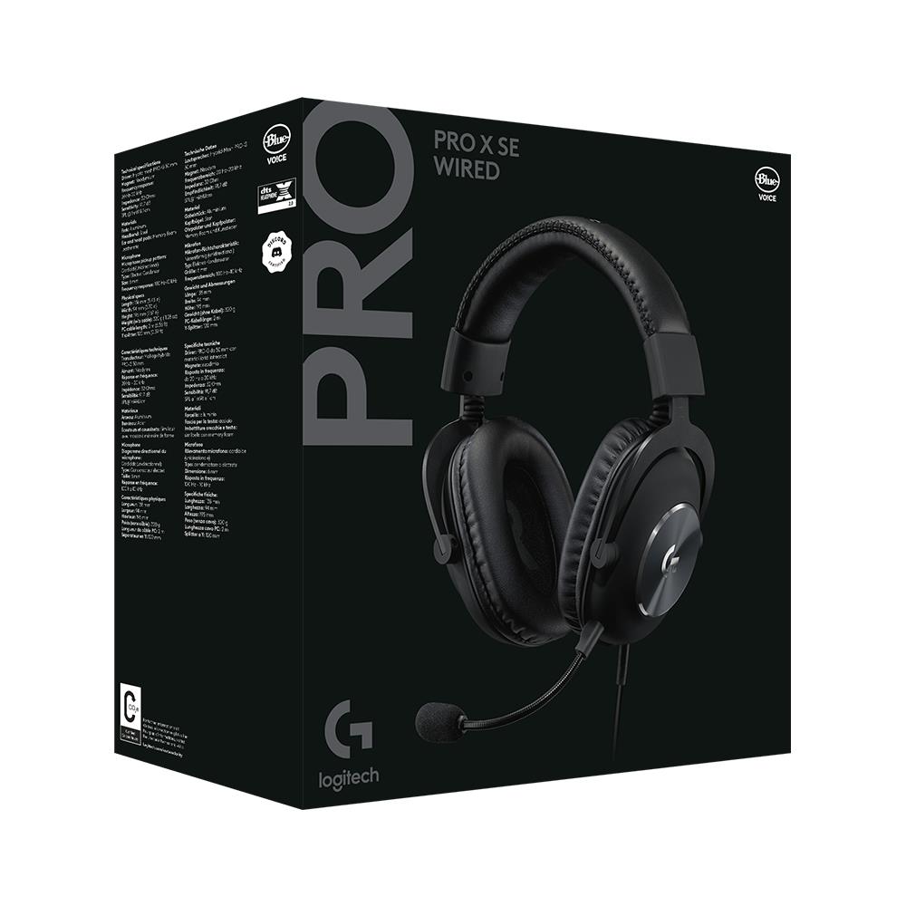 LOGITECH G PRO X SE KABLOLU OYUNCU KULAKLIGI-SIYAH A-00102 981-001470