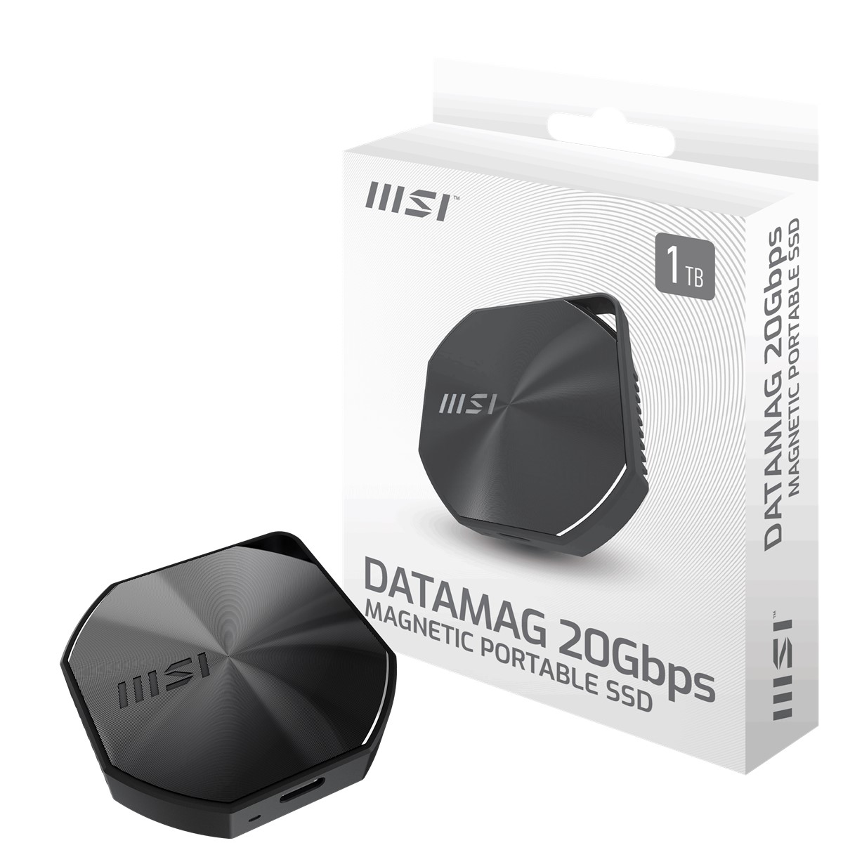 MSI SSD DATAMAG 20GBPS 1TB PC/MAC/IPHONE/ANDROID/KONSOL UYUMLU USD3.2 GEN2x2 R:1600MB/S W: 1500 MB/S HARİCİ TAŞINABİLİR SSD