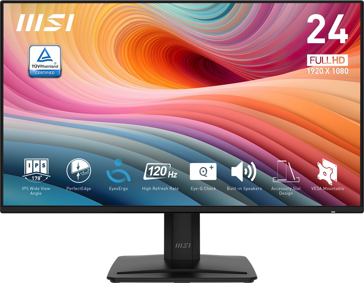 MSI 23.8 PRO MP242A E2 1920x1080 (FHD) FLAT IPS 120HZ 1MS ADAPTIVE-SYNC MONITOR