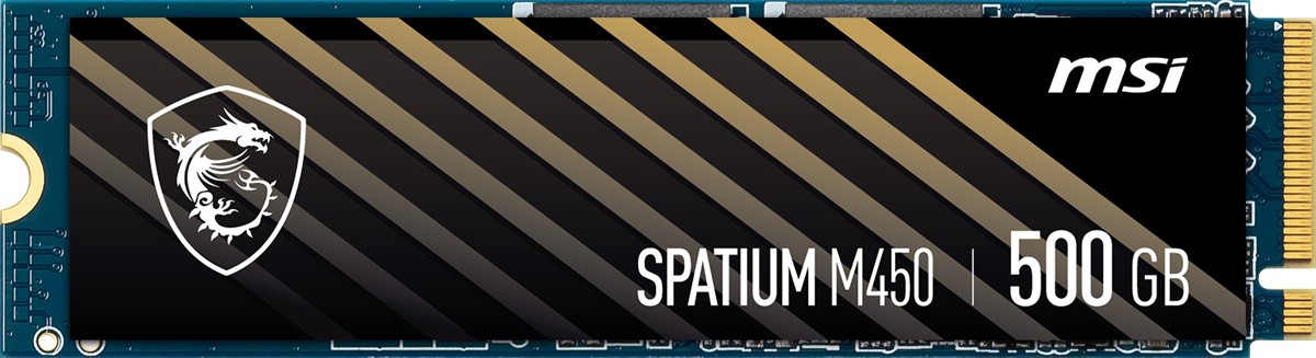 MSI SSD SPATIUM M450 PCIE 4.0 NVME M.2 500GB V1 NVMe M.2 500GB R:3000 W:2000