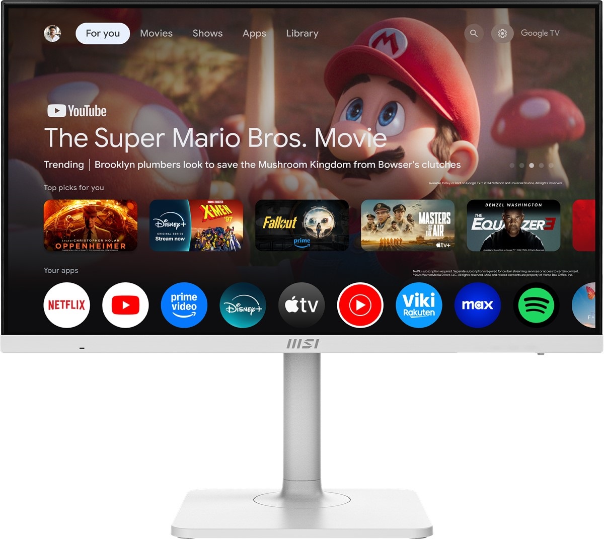 MSI 27 MODERN MD272UPSW 3840x2160 (UHD) 16:9 FLAT IPS 60HZ 4MS (GtG) ADAPTIVE-SYNC PIVOT BEYAZ MONITOR