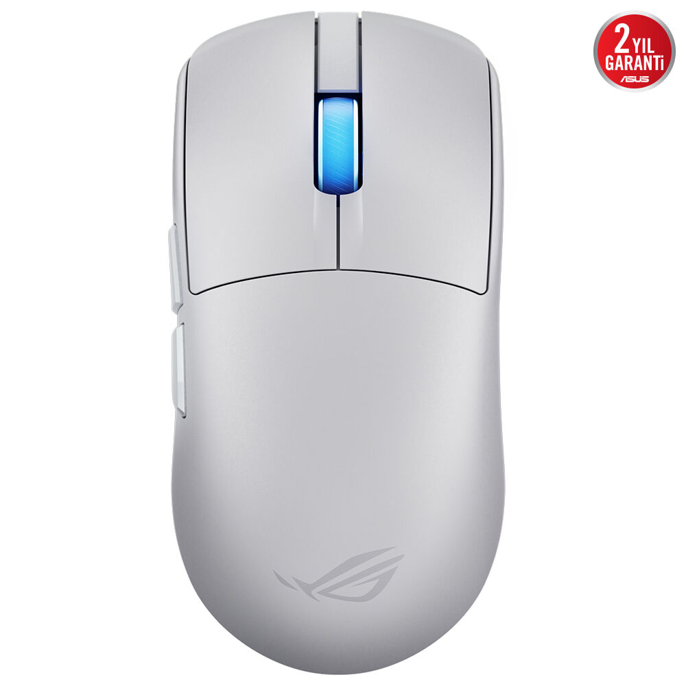 ASUS P723 ROG HARPE II KABLOSUZ ESPOR OYUN MOUSE'U, 48G HAFİF AĞIRLIK, SİMETRİK TASARIM, AIMPOINT PRO 42K OPTİK SENSÖR, OPTİK ANAHTARLAR, 8K POLLING HIZI, 5 PROGRAMLANABİLİR TUŞ BEYAZ