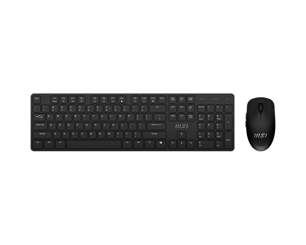 MSI GG FORGE K200 W COMBO TR 2.4GHz WIRELESS, 600mAH Lithium battery.  Mouse; Pixart Optical Sensor, 1600 DPI