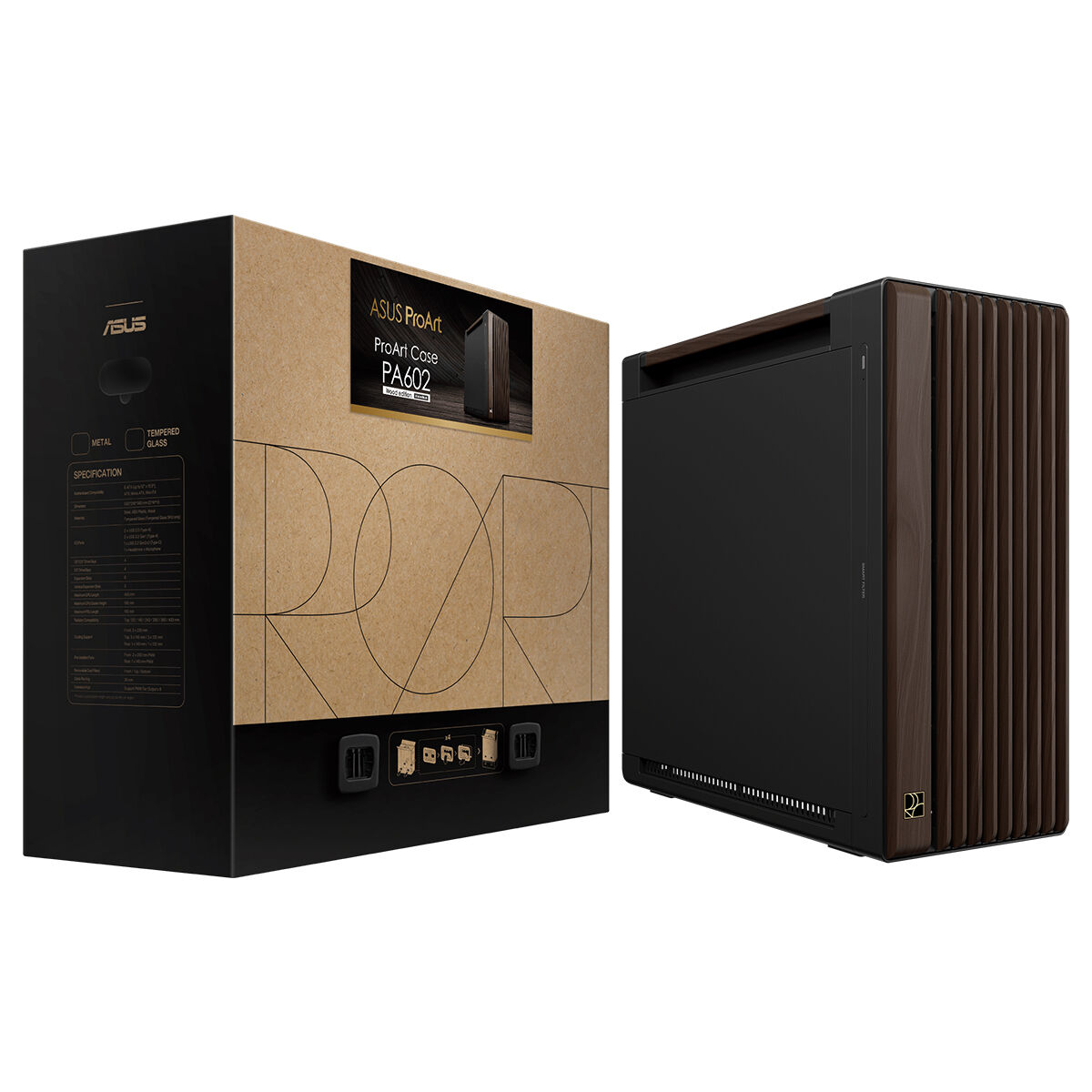 ASUS PROART PA602 WALNUT WOOD TG PWM MODERN BLACK