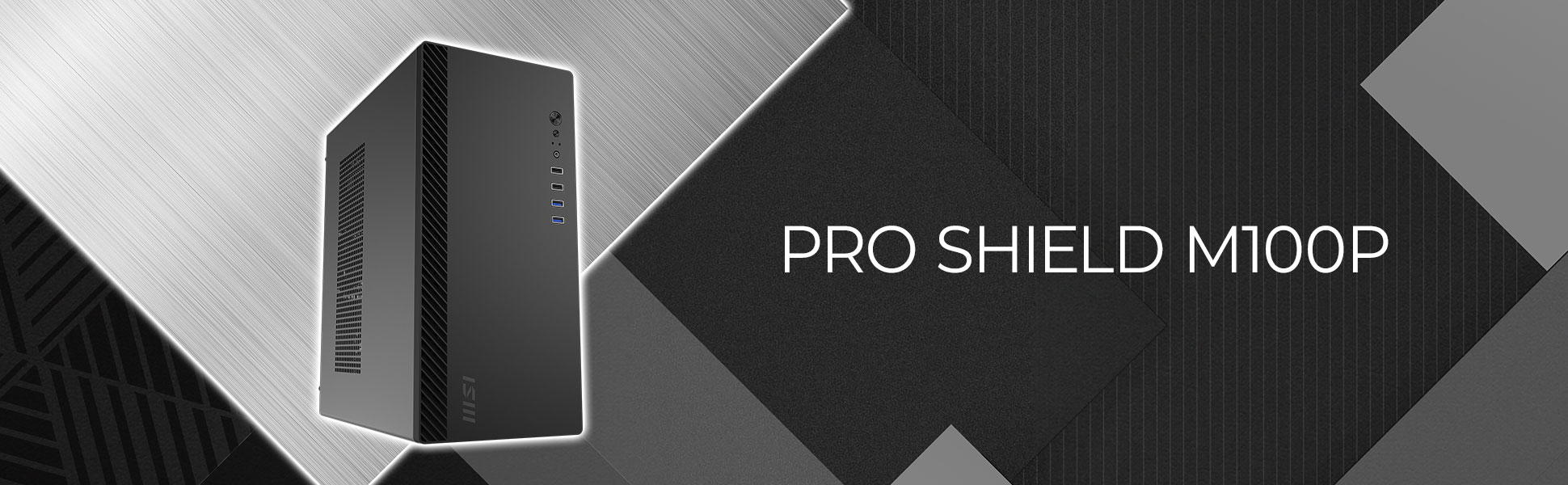 MSI PRO SHIELD M100P 1x120mm Fan mATX  Bilgisayar Kasası