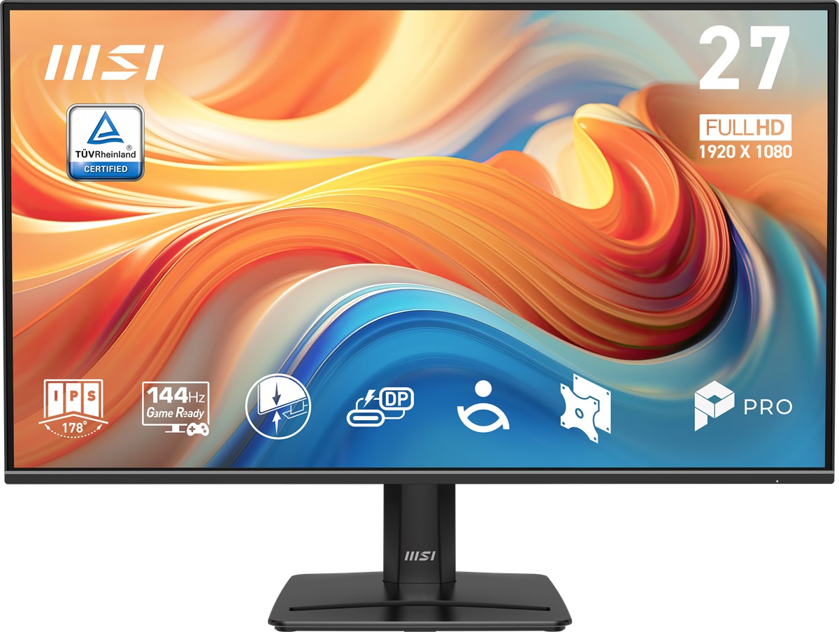 MSI 27 PRO MP272 E14C 1920x1080  16:9 FLAT IPS 144Hz 1MS (MPRT) FREESYNC  MONITOR