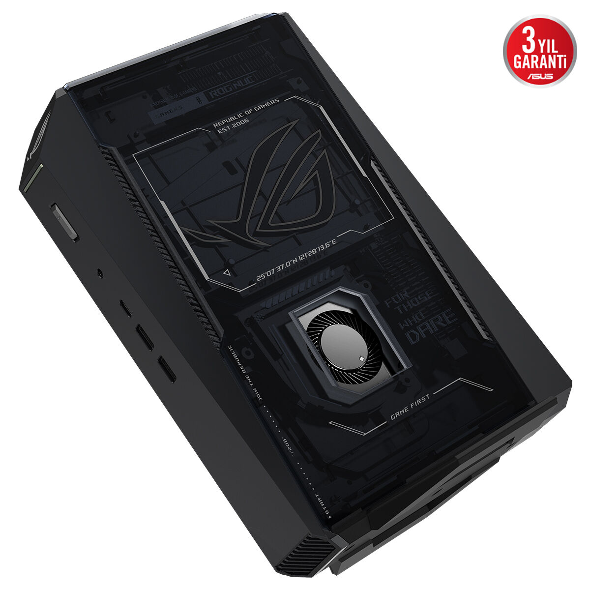 ASUS RNUC15JNK9X489A2 ROG NUC INTEL ULTRA U9-275HX - NVIDIA GEFORCE RTX 5070 - 32GB RAM - 1TB SSD - WIN11 GAMING MINI MASAÜSTÜ PC