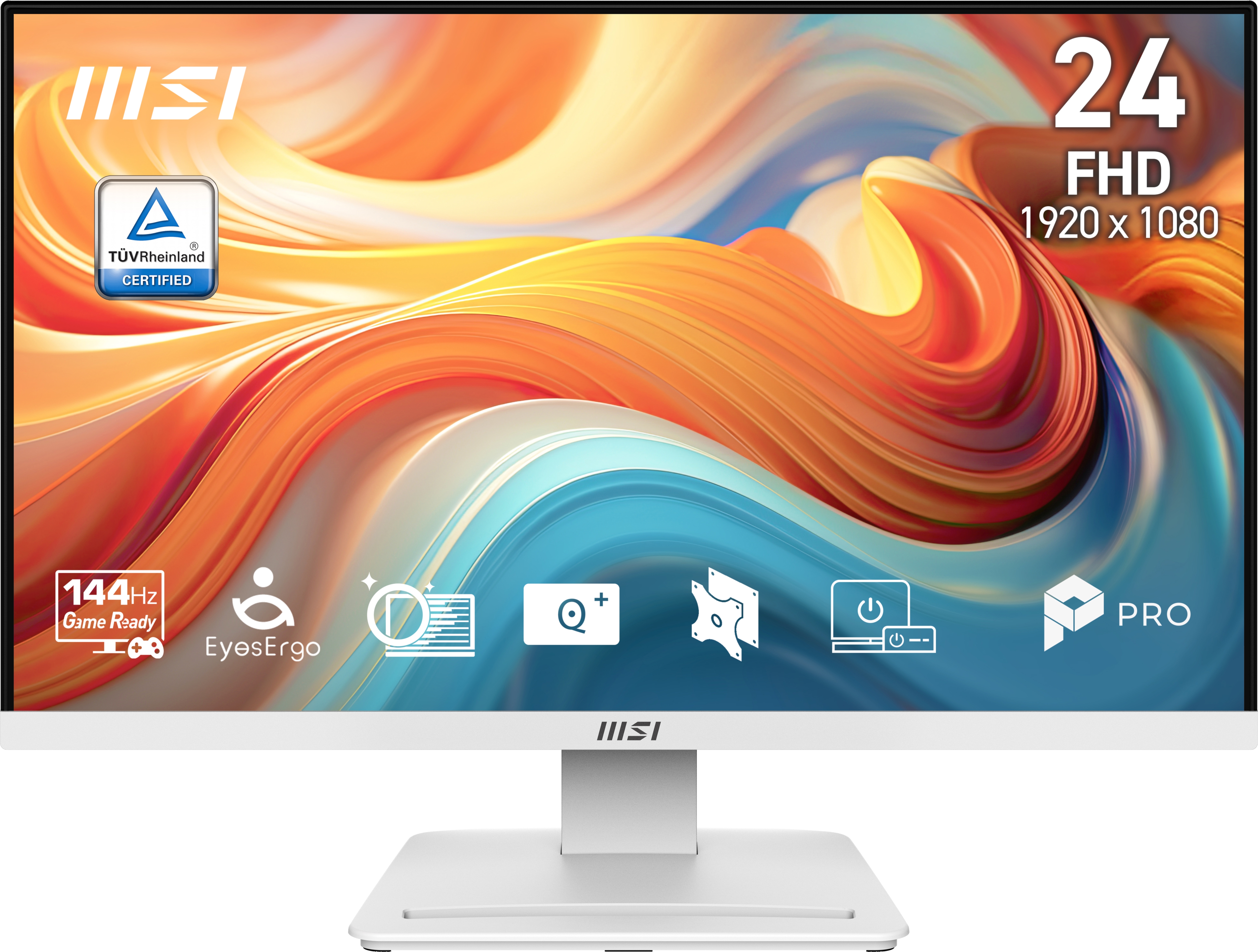 MSI 23.8 PRO MP241W E14V 1920x1080 (FHD) 16:9 FLAT VA 144HZ 1MS (MPRT) FREESYNC BEYAZ MONITOR