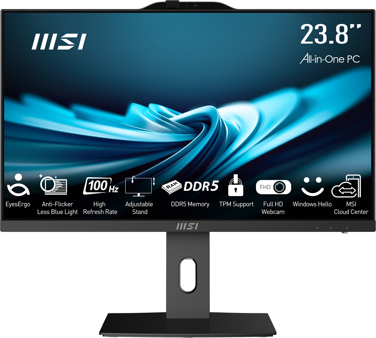 MSI PRO AP242P 14M-649XEU 23.8 FHD 16:9 (1920X1080) I5-14400 16GB DDR5 512GB SSD FDOS SIYAH AIO PC