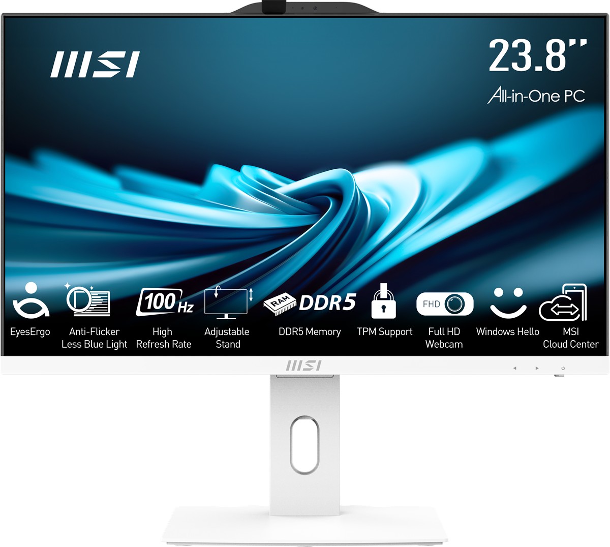 MSI PRO AP242P 14M-1201EU 23.8 FHD 16:9 (1920X1080) I5-14400 16GB DDR5 512GB SSD FDOS BEYAZ AIO PC