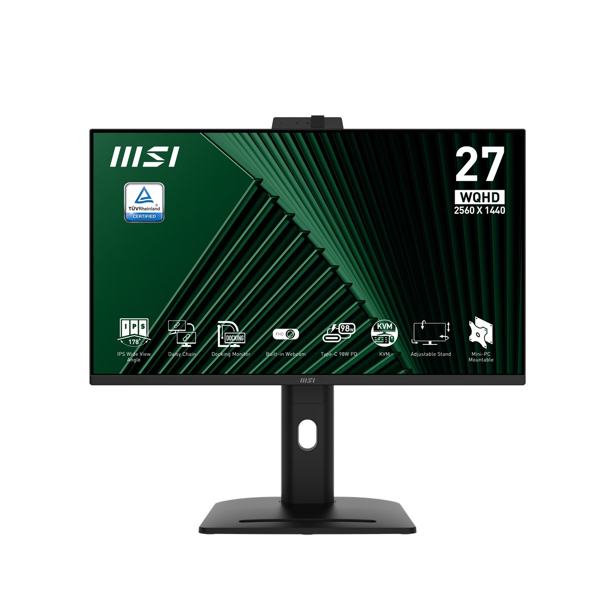 MSI 27 PRO MP275QPDG 2560x1440 (WQHD) 16:9 FLAT IPS 100HZ 1MS ADAPTIVE-SYNC PIVOT MONITOR