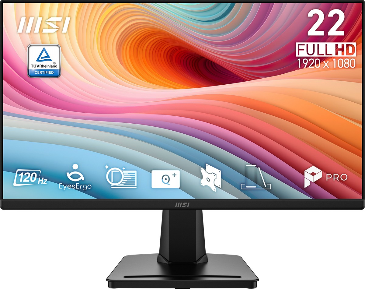 MSI 21.45 PRO MP225 E12VL 1920x1080 (FHD) 16:9 FLAT VA 120HZ 1MS (MPRT) ADAPTIVE-SYNC MONITOR