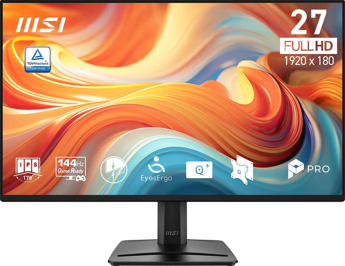 MSI 27 PRO MP275 E14L 1920x1080 (FHD) 16:9 FLAT IPS 144HZ 1MS (MPRT) FREESYNC MONITOR